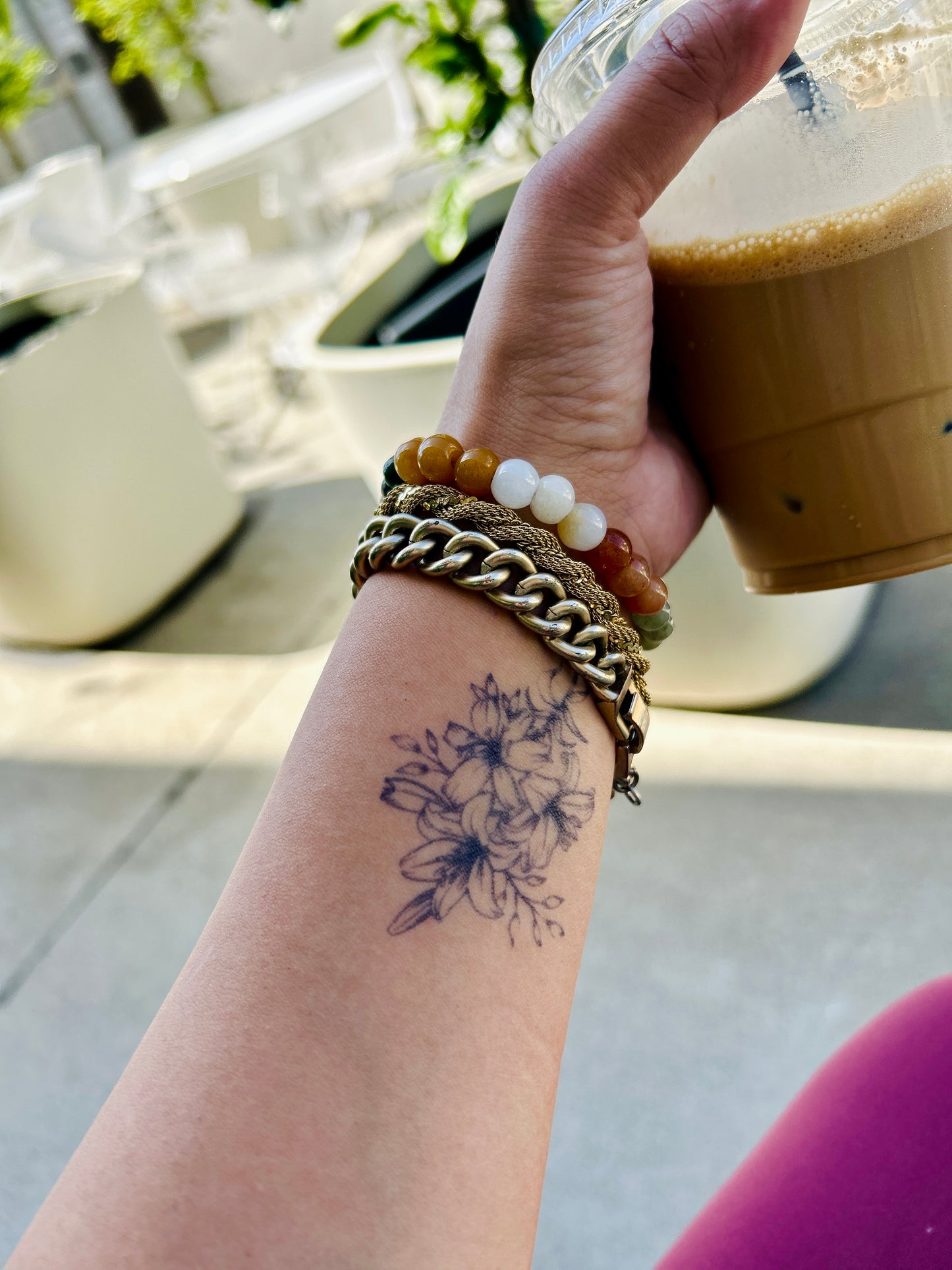 Lily Tattoo | 2 Week Temporary Tattoo | Semi Permanent Tattoo | Plant Based Vegan Tattoo | Flower Tattoo | Floral Tattoo | Gift Idea | Boho Tattoo | Bohemian Tattoo | Nature Tattoo | Feminine Tattoo