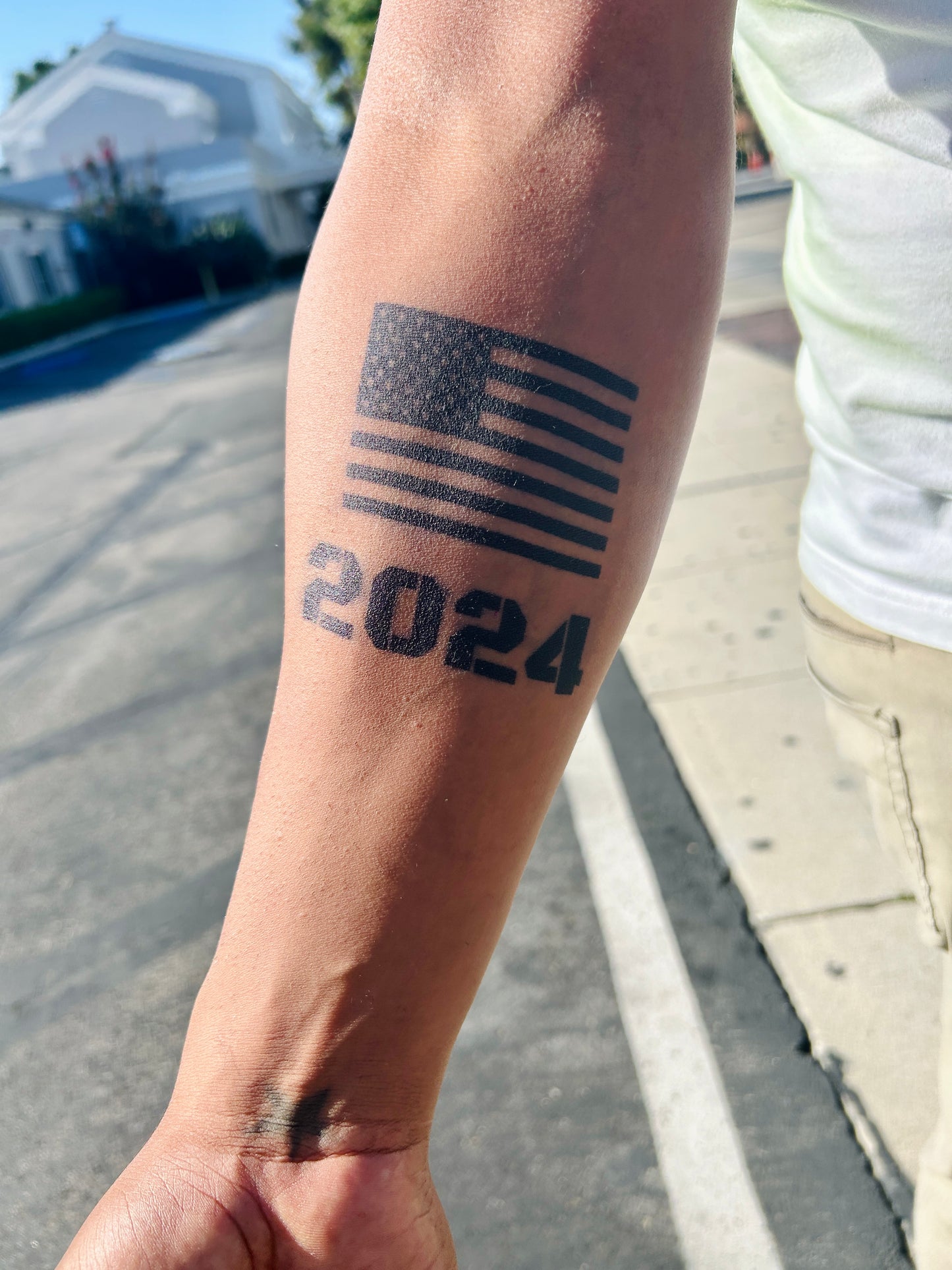 American Flag Tattoo | Semi-Permanent Tattoo | 2 Week Tattoo | USA Tattoo | America Tattoo