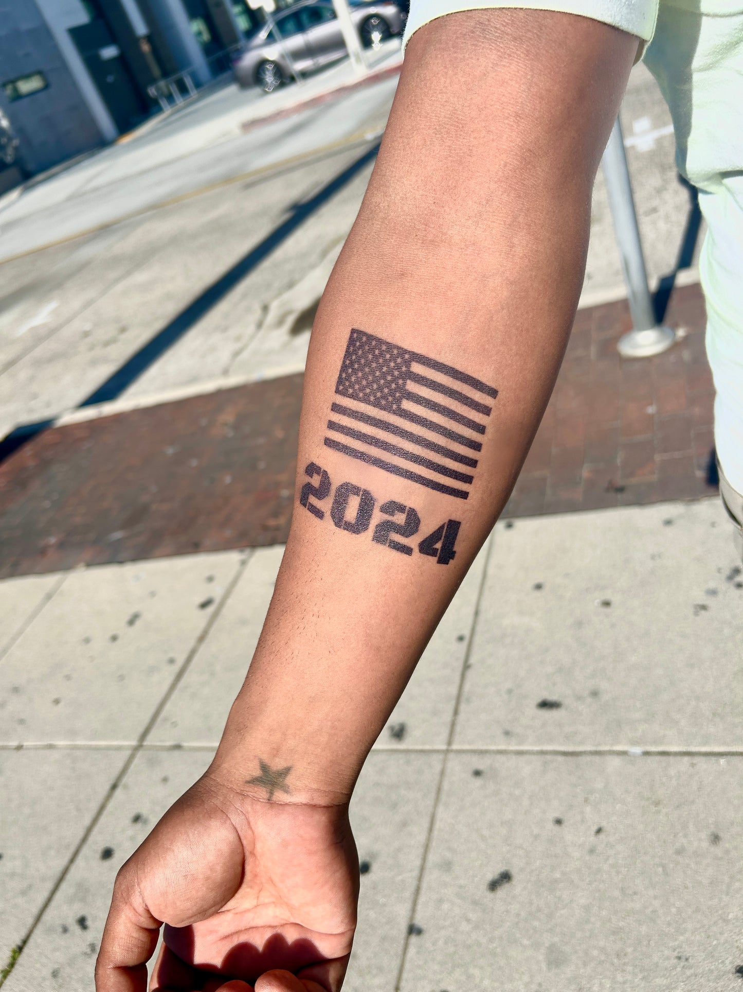 American Flag Tattoo | Semi-Permanent Tattoo | 2 Week Tattoo | USA Tattoo | America Tattoo