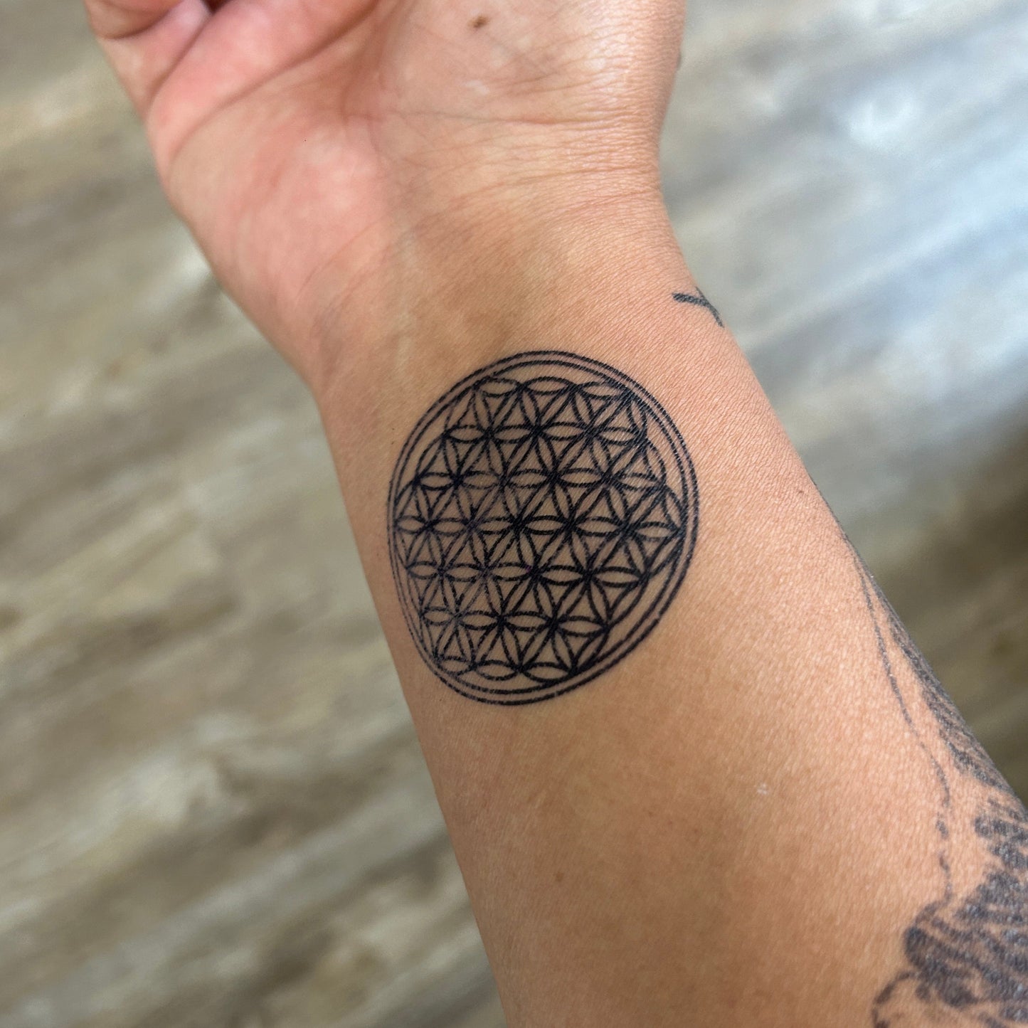 Flower of Life Tattoo | Semi Permanent Temporary Tattoo | Mandala Tattoo | Geometric Tattoo | Spiritual Tattoo