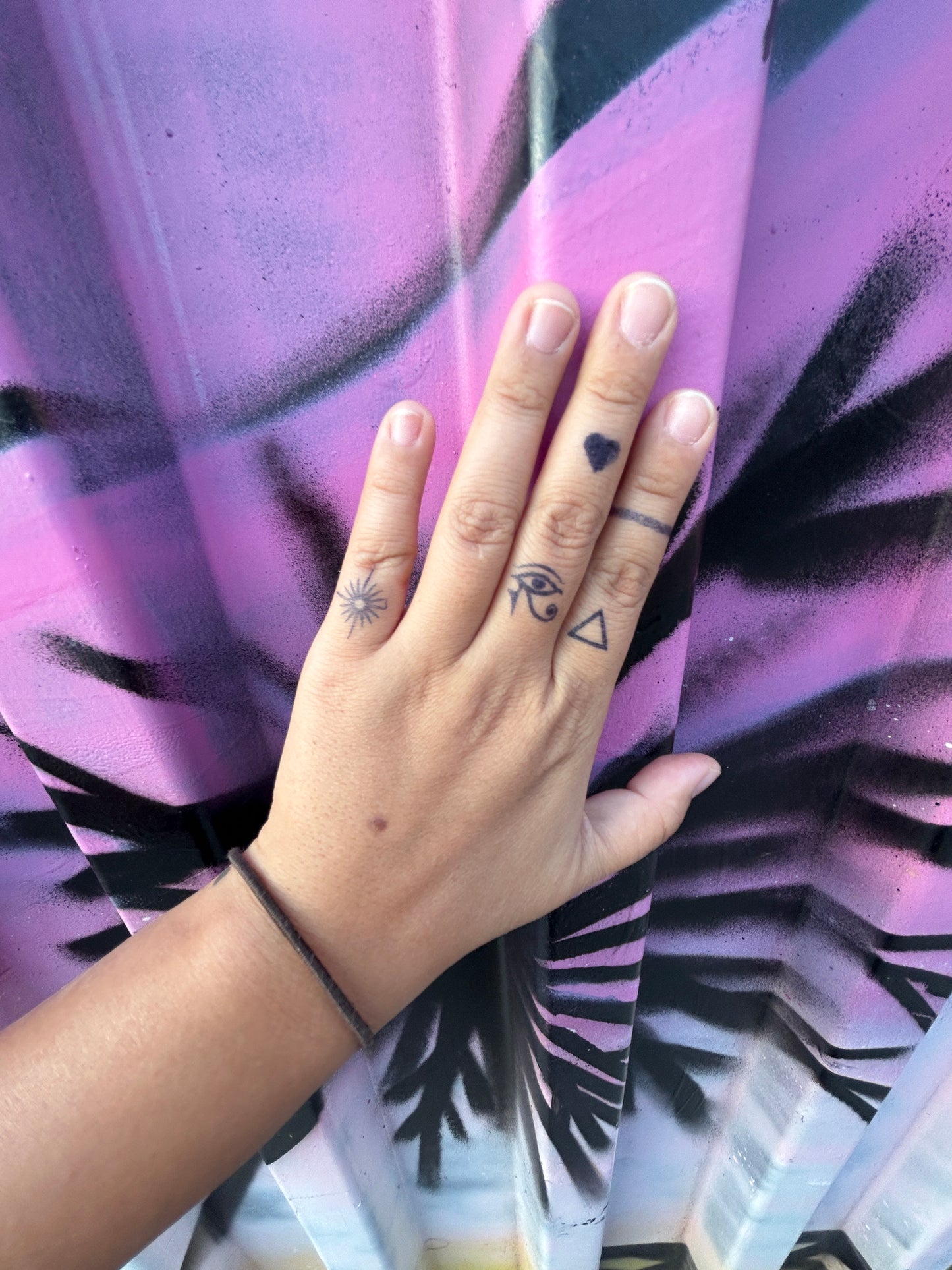 Dainty Finger Tattoo | 2 week Semi Permanent Tattoo | Vegan Temporary Tattoo | Dainty Tattoo | Spiritual Tattoo | Geometric Tattoo