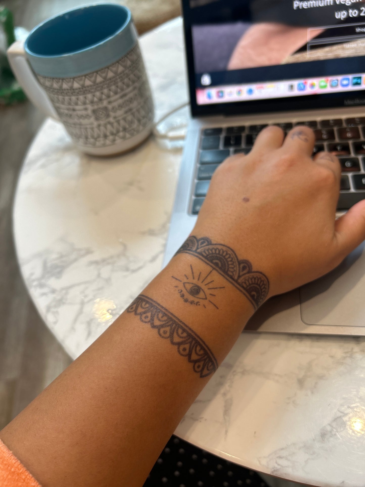 Third Eye Tattoo | 2 Week Temporary Tattoo | Plant Based Vegan Tattoo | Moon Tattoo | Celestial Tattoo | Festival Tattoo | Sun Tattoo | Gift Idea | Temporary Tattoo | Boho Tattoo | Spiritual Tattoo