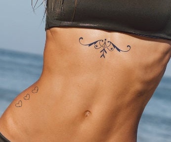 2 Week Vegan Tattoo Semi Permenent Tattoo Temporary Tattoo Heart Tattoo Stomach Tattoo Realistic Tattoo Festival Tattoo Painless Tattoo Art